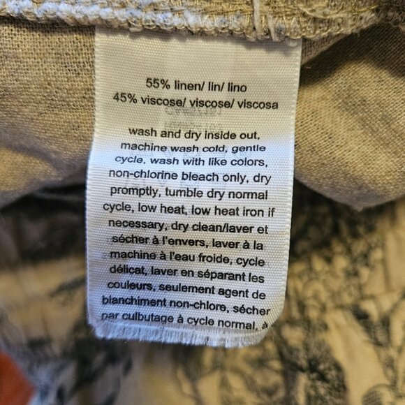 Floral Print Women's Pants-Size Large - Picture 17 of 17